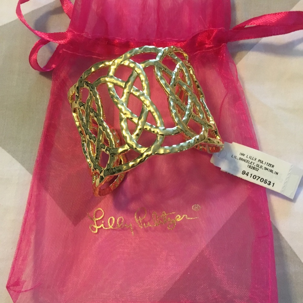 Lilly Pulitzer Gold Lattice Cuff